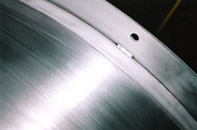 Close-up of Stainless Steel Cylinder